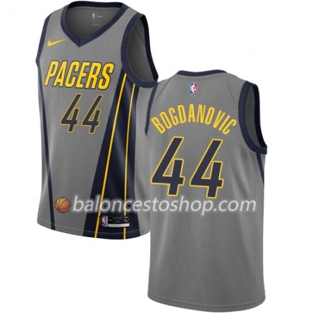 Camiseta Hombre NBA Indiana Pacers Bojan Bogdanovic 44 2018-19 Nike City Edition Gris Swingman